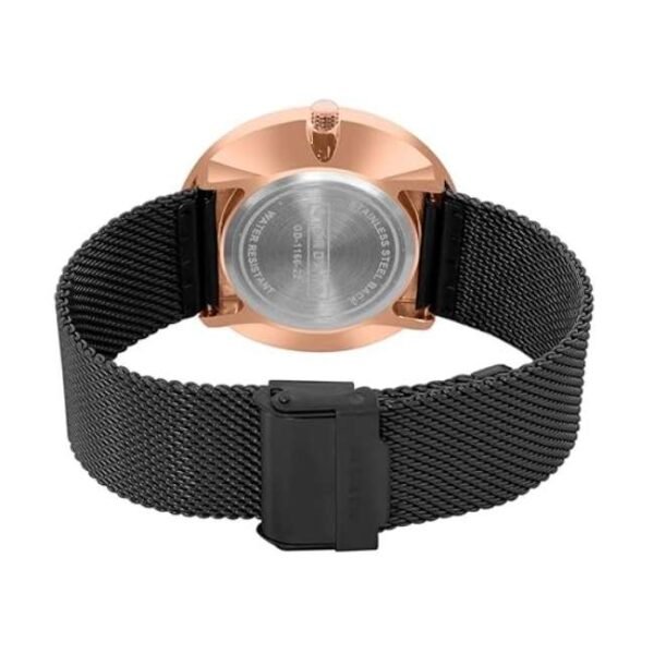 giordano black men mesh metal watch gd-1166-22
