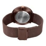 giordano brown men mesh metal watch gd-1166-33