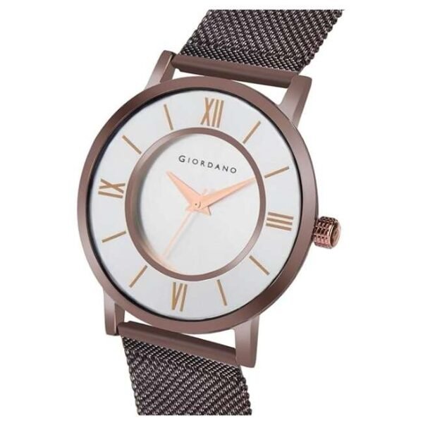 giordano silver pair mesh metal watch gd-1172-seta-33