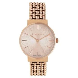 giordano rosegold women metal watch gd-2098-33