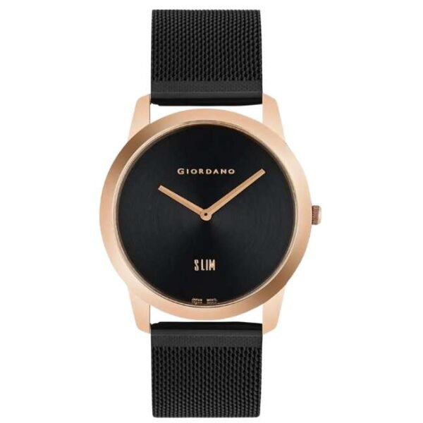 giordano black men mesh metal watch gd-4064-44