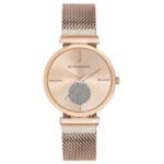 giordano rosegold men mesh metal watch gd-4066-33