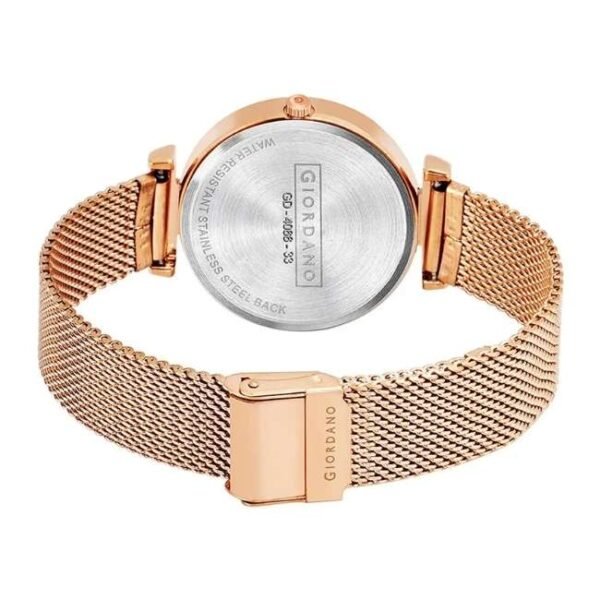 giordano rosegold men mesh metal watch gd-4066-33