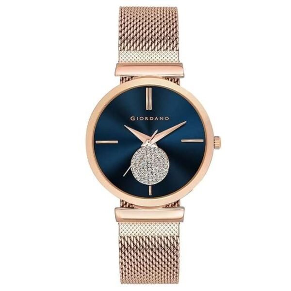 giordano brown women mesh metal watch gd-4066-44