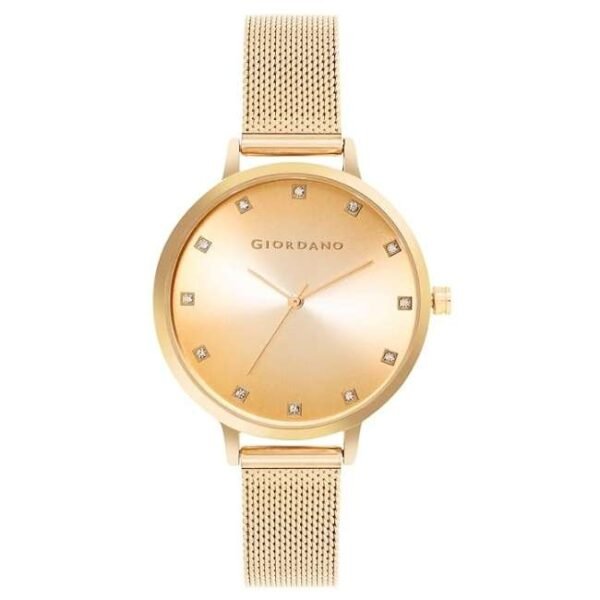 giordano gold women mesh metal watch gd-4208-44