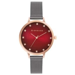 giordano brown women mesh metal watch gd-4208-55
