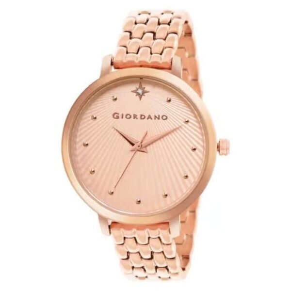 giordano rose gold women mesh metal watch gd-4210-55