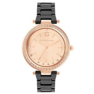 giordano rose gold women mesh metal watch gd-4212-55