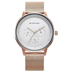 giordano white silver men mesh metal watch gd-50005-22
