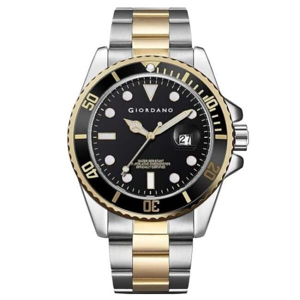 giordano silver gold men mesh metal watch gd-50006-55