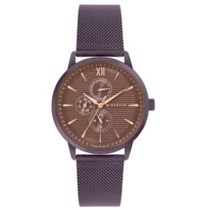 giordano brown men mesh metal watch gd-50008-55
