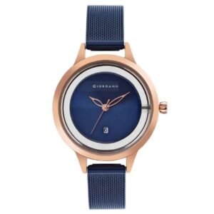 giordano blue women mesh metal watch gd-60010-33