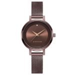 giordano brown women mesh metal watch gd4067-55