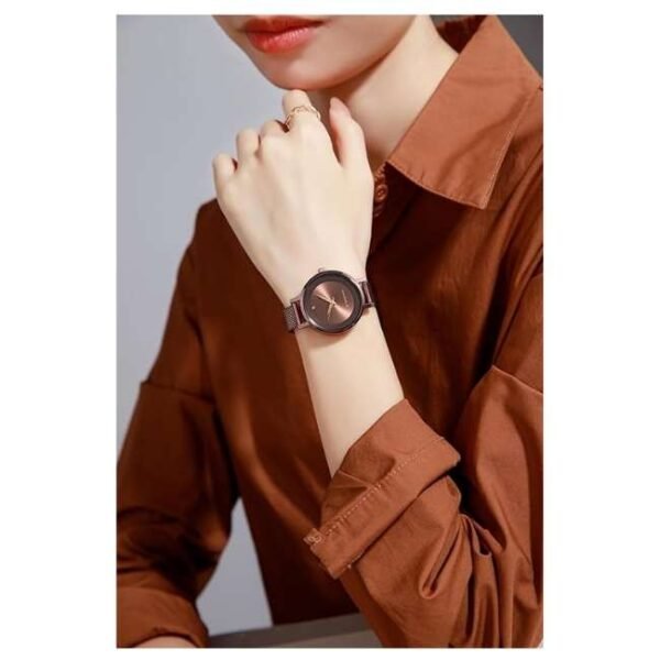 giordano brown women mesh metal watch gd4067-55