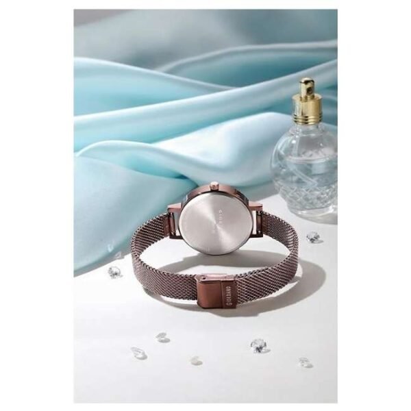 giordano brown women mesh metal watch gd4067-55