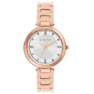 giordano rosegold women stainless steel watch gd4207-33