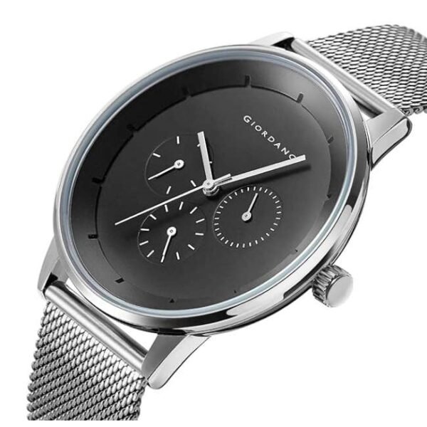 giordano white men mesh metal watch gz-50005-11