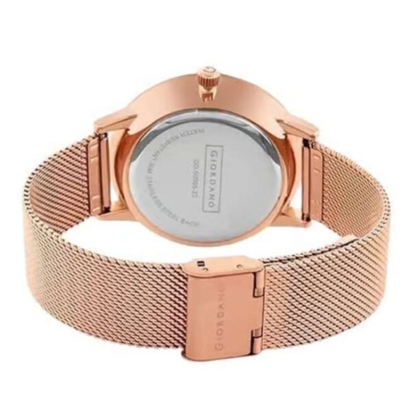 giordano white silver men mesh metal watch gz-50005-22