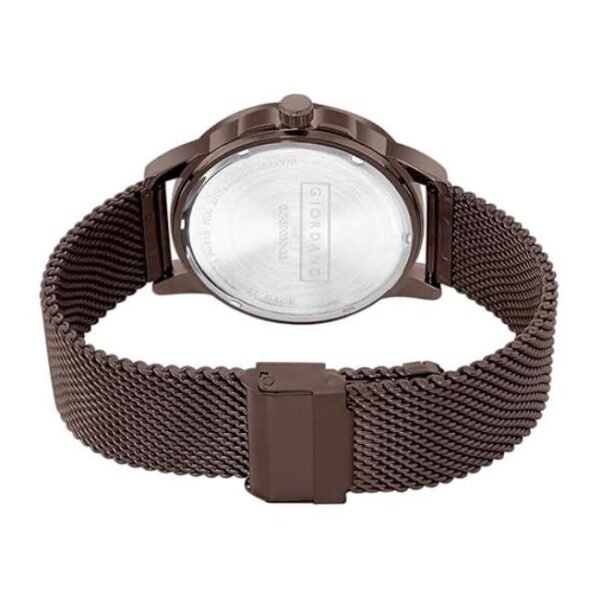 giordano brown men mesh metal watch gz-50030-33