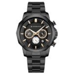giordano black men metal watch gz-50036-22