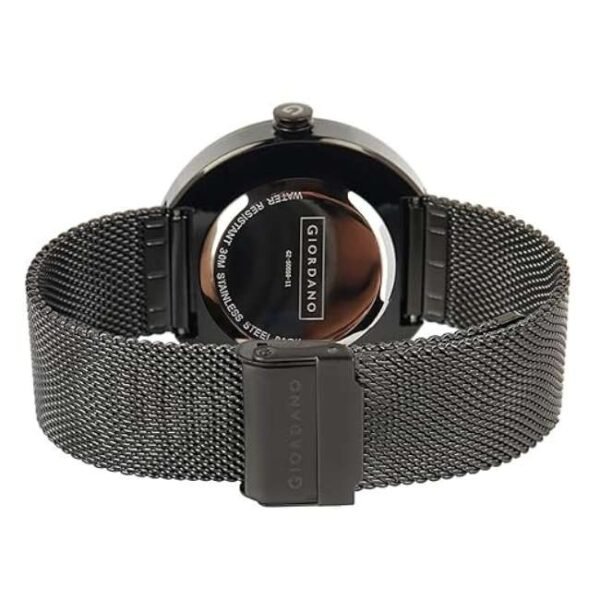 giordano black men mesh metal watch gz-50050-11