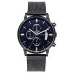 giordano black men mesh metal watch gz-50055-44