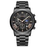giordano black men metal watch gz-50056-33a