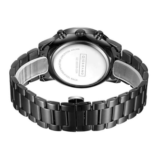 giordano black men metal watch gz-50056-33a