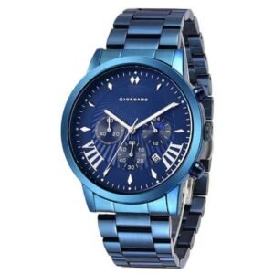 giordano blue men metal watch gz-50056-55a