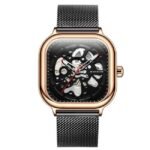 giordano black men stainless steel watch gz-50081-44