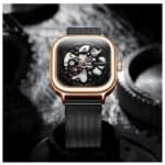 giordano black men stainless steel watch gz-50081-44