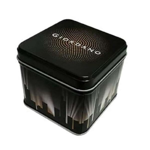 giordano black men stainless steel watch gz-50081-44