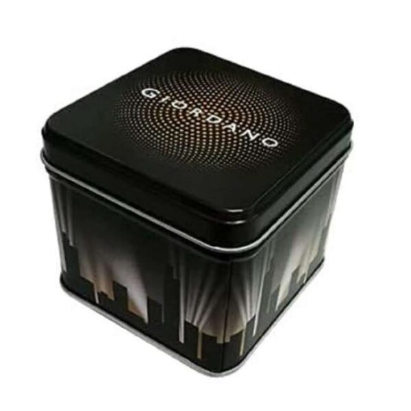 giordano white men leather watch gz-50084-01