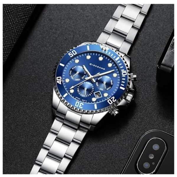giordano blue men stainless steel watch gz-50085-33
