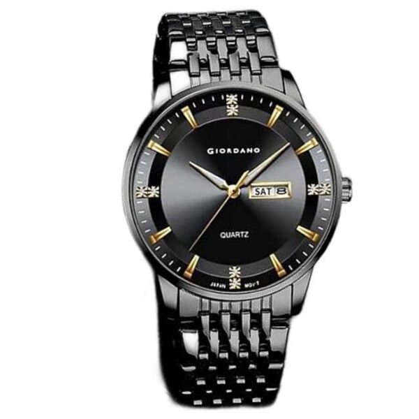 giordano black men stainless steel watch gz-50086-33
