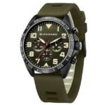 giordano navy green men silicone watch gz-50092-03