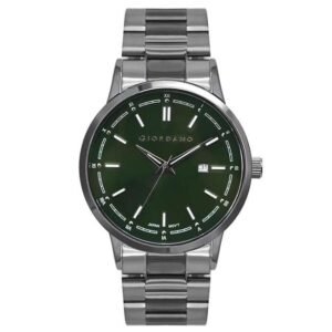 giordano navy green men stainless steel watch gz-50094-11