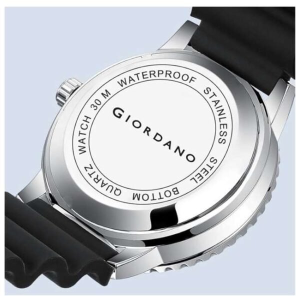 giordano black red men silicone watch gz-50103-01