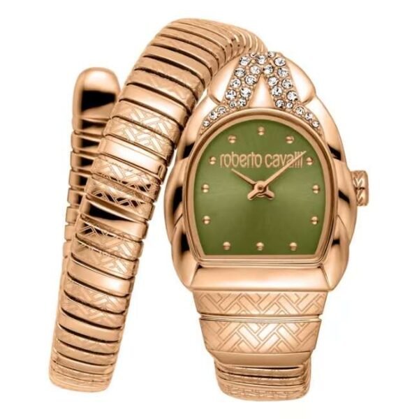 Roberto Cavalli Aurora Quartz Women RC5L133M0055 – Olive Dial Watch