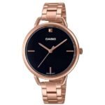 Casio Enticer Stainless Steel Rose Gold Women Watch A1813