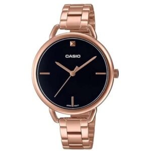 Casio Enticer Stainless Steel Rose Gold Women Watch A1813