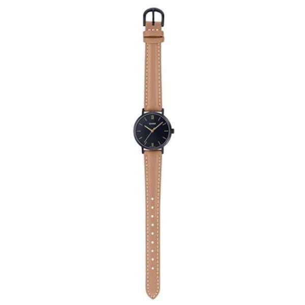 Casio Enticer Leather Beige Women Watch A2000
