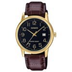 Casio Enticer Leather Brown Men Watch A2313