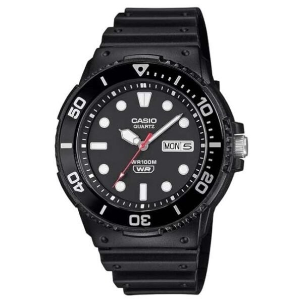 Casio Youth Stainless Steel Black Men Watch A2402
