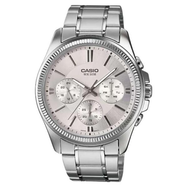 Casio Enticer Stainless Steel Silver Men Watch A837