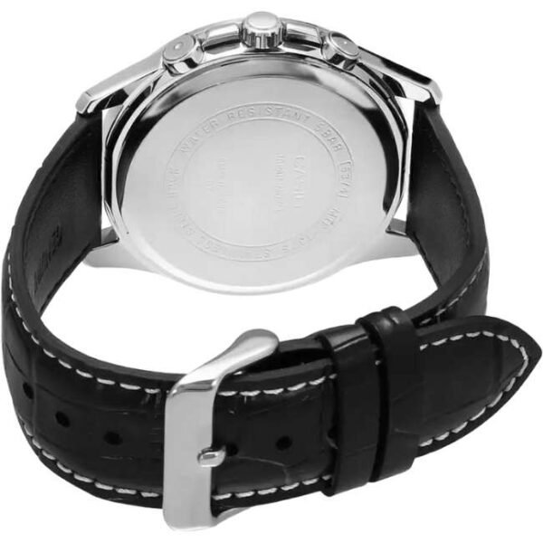 Casio Enticer Leather Black Men Watch A838