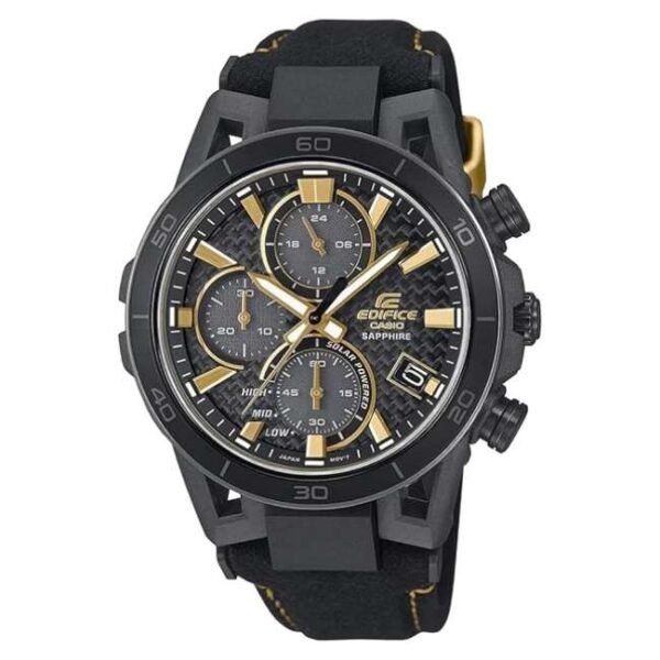 Casio Edifice Suede Black Men Watch ED641