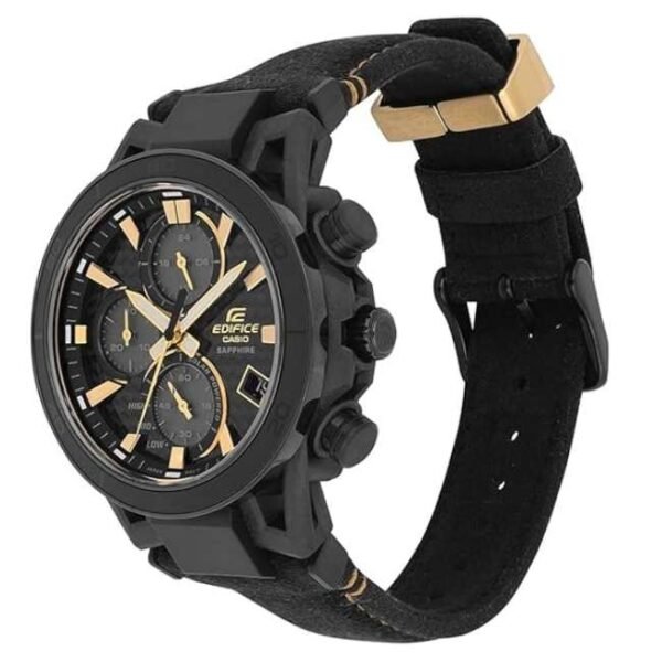 Casio Edifice Suede Black Men Watch ED641