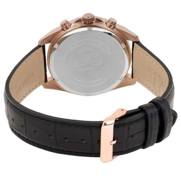 Casio Edifice Leather Black Men Watch ED665