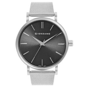 Giordano Black Men Mesh Metal Watch GZ-50108-22